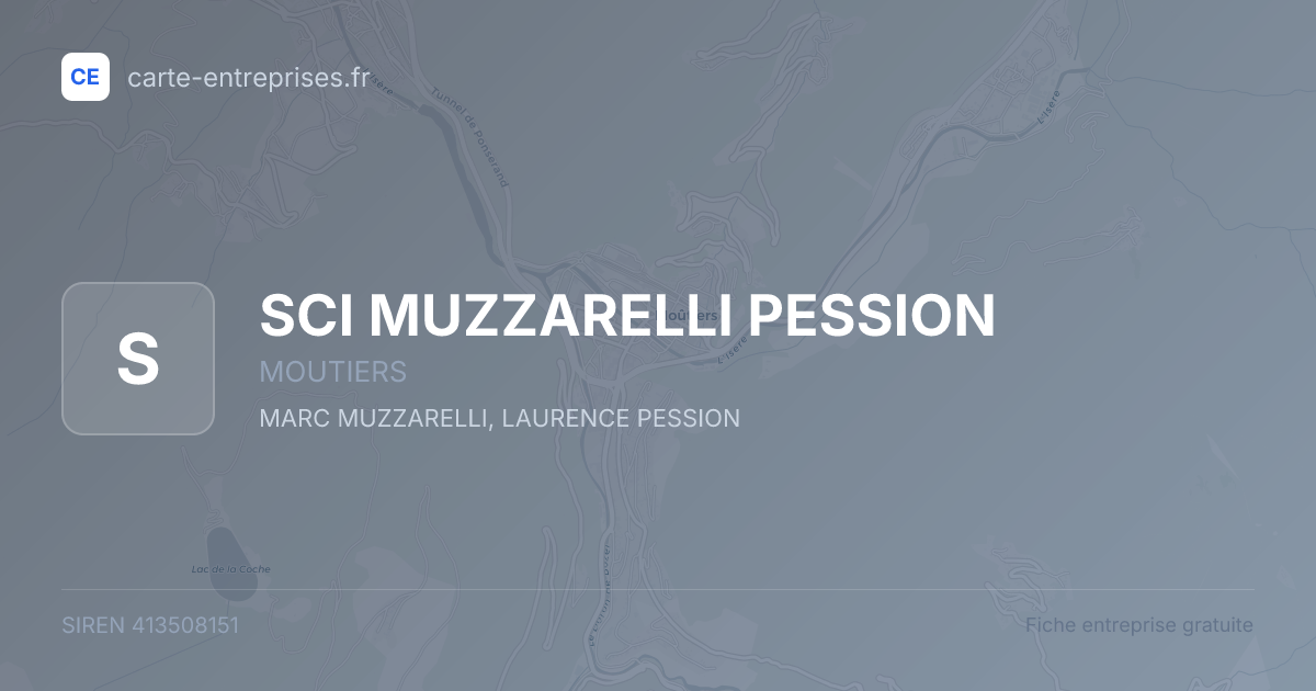 SCI MUZZARELLI PESSION — 413508151 — fiche entreprise