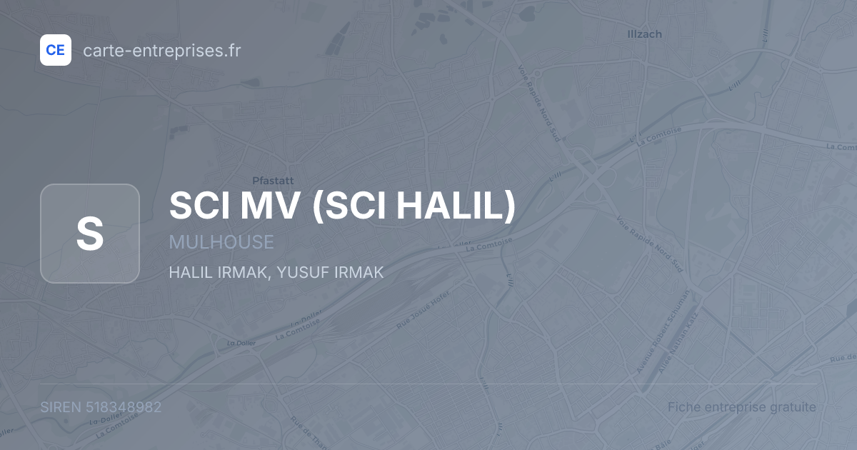 SCI MV (SCI HALIL) — 518348982 — fiche entreprise