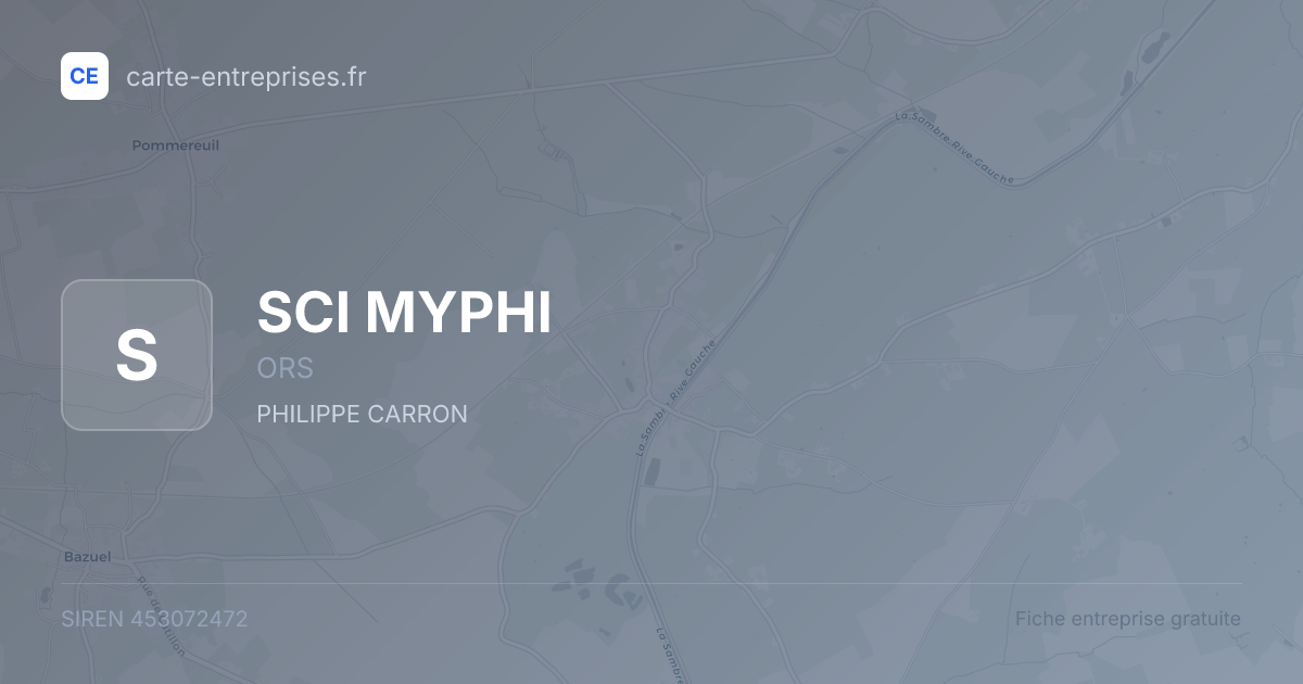 SCI MYPHI — 453072472 — fiche entreprise