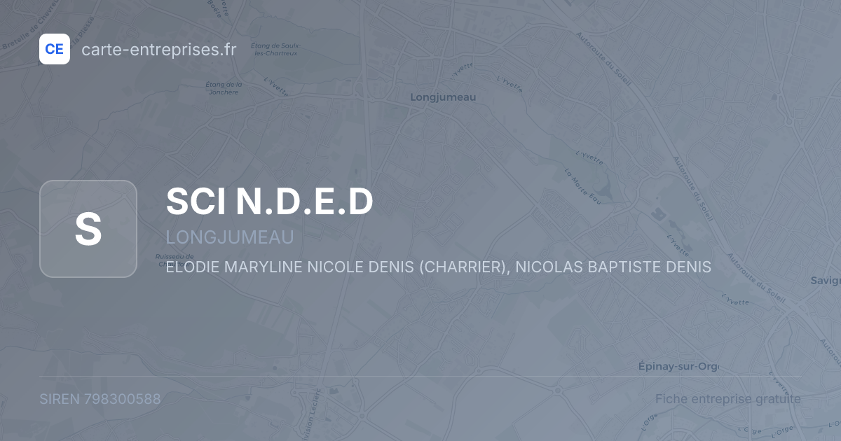 SCI N.D.E.D — 798300588 — fiche entreprise