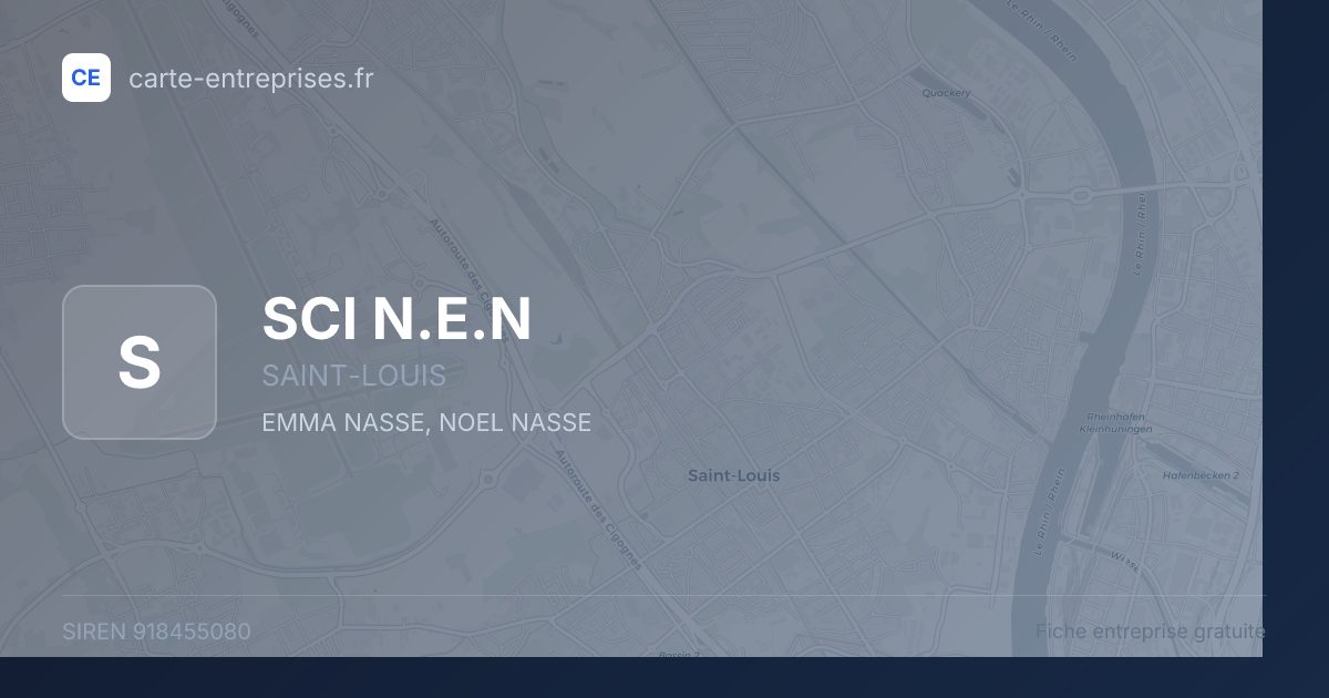 SCI N.E.N — 918455080 — fiche entreprise