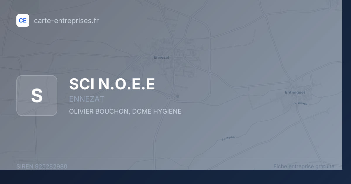 SCI N.O.E.E — 925282980 — fiche entreprise