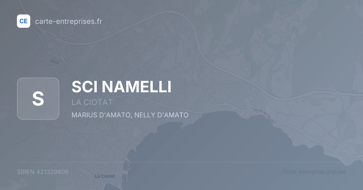 SCI NAMELLI — 421329806 — fiche entreprise