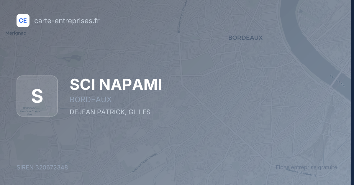 SCI NAPAMI — 320672348 — fiche entreprise
