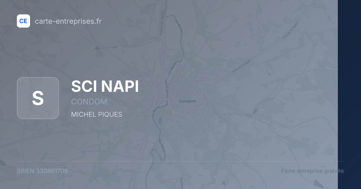 SCI NAPI — 330861709 — fiche entreprise