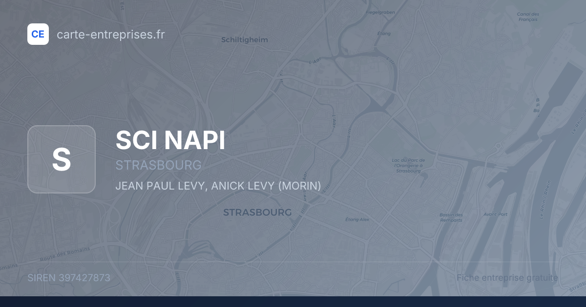 SCI NAPI — 397427873 — fiche entreprise