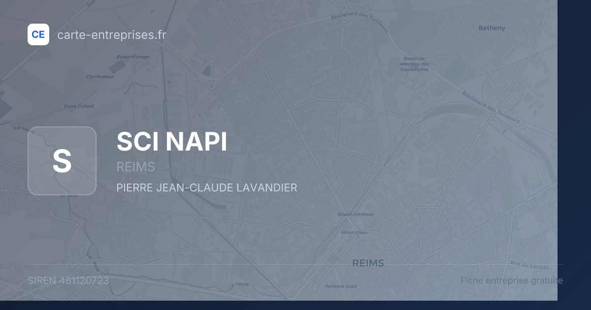 SCI NAPI — 481120723 — fiche entreprise