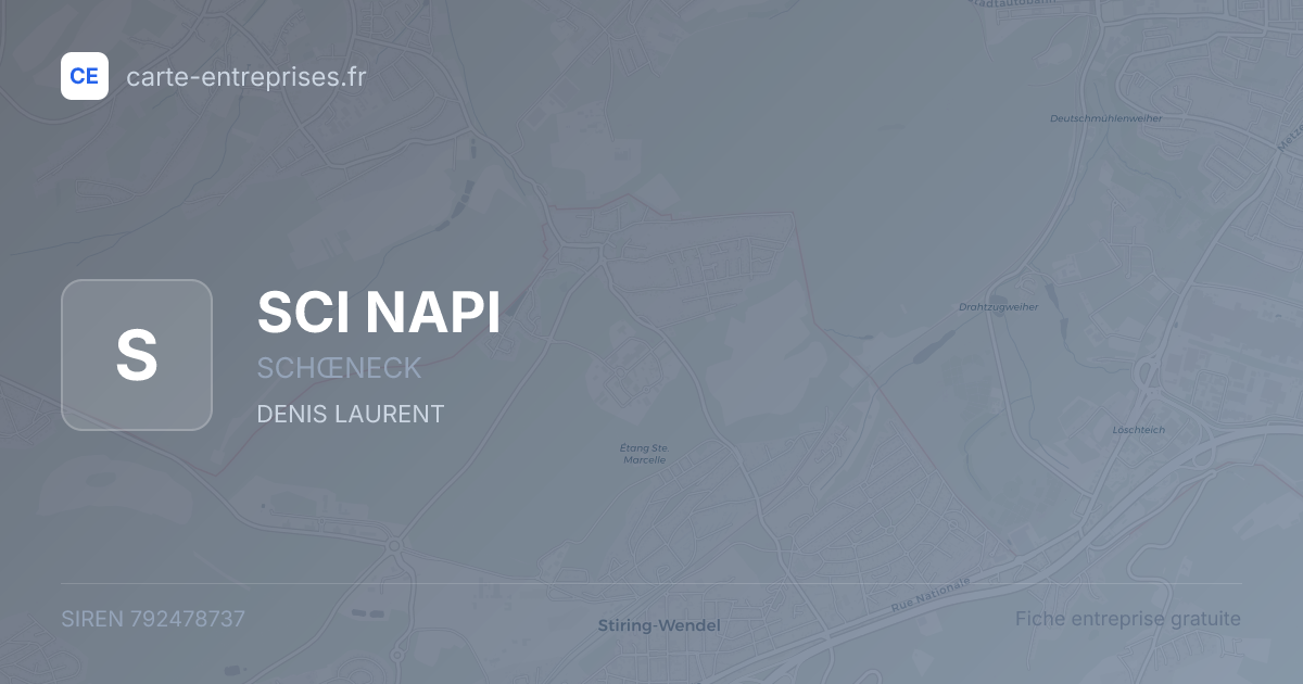 SCI NAPI — 792478737 — fiche entreprise
