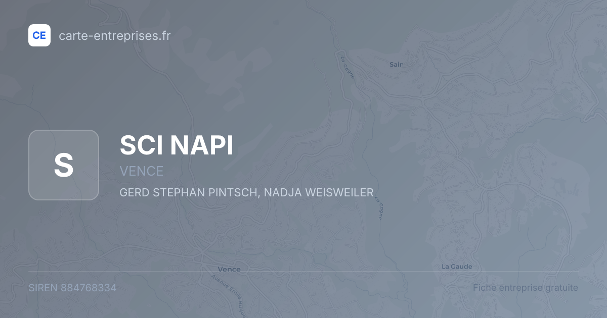 SCI NAPI — 884768334 — fiche entreprise
