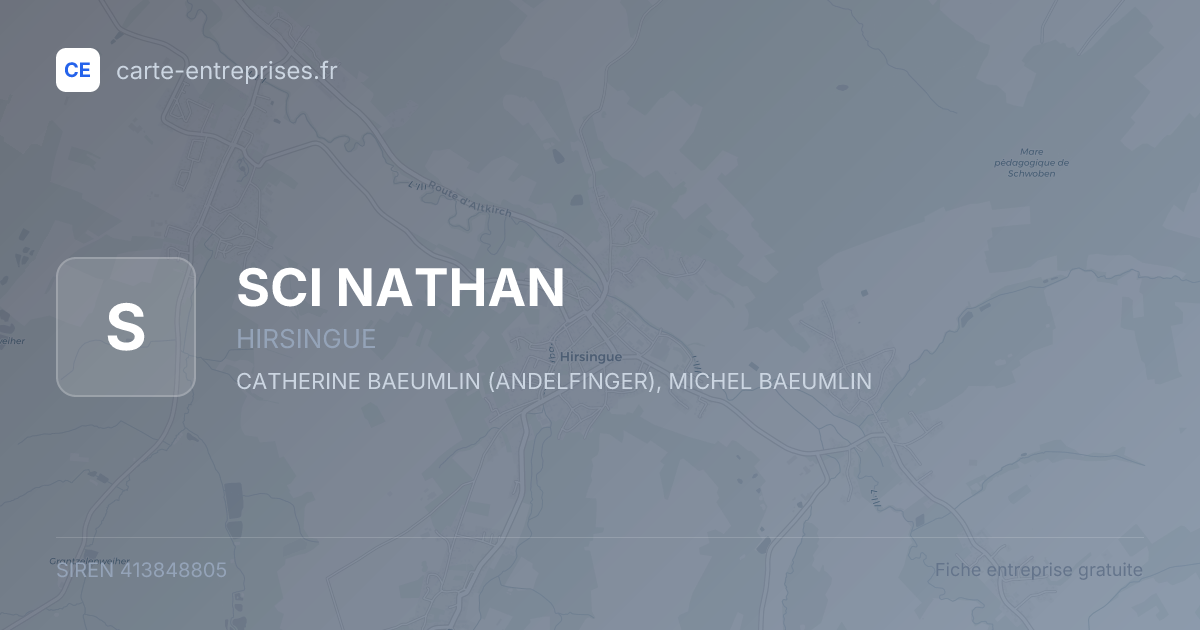 SCI NATHAN — 413848805 — fiche entreprise