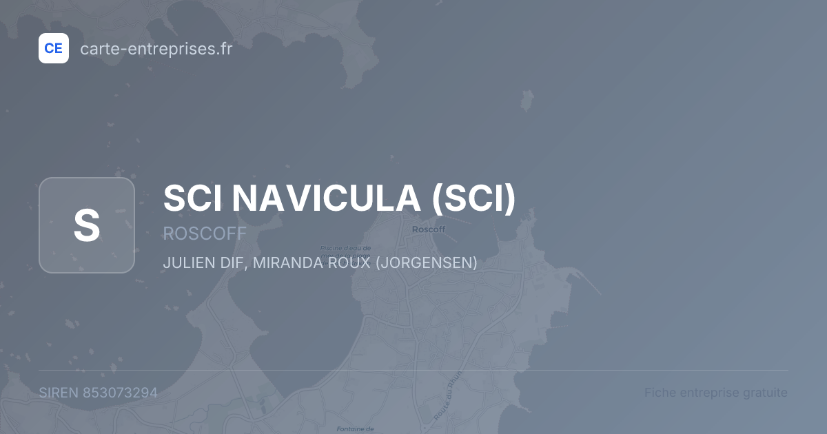 SCI NAVICULA (SCI) — 853073294 — fiche entreprise