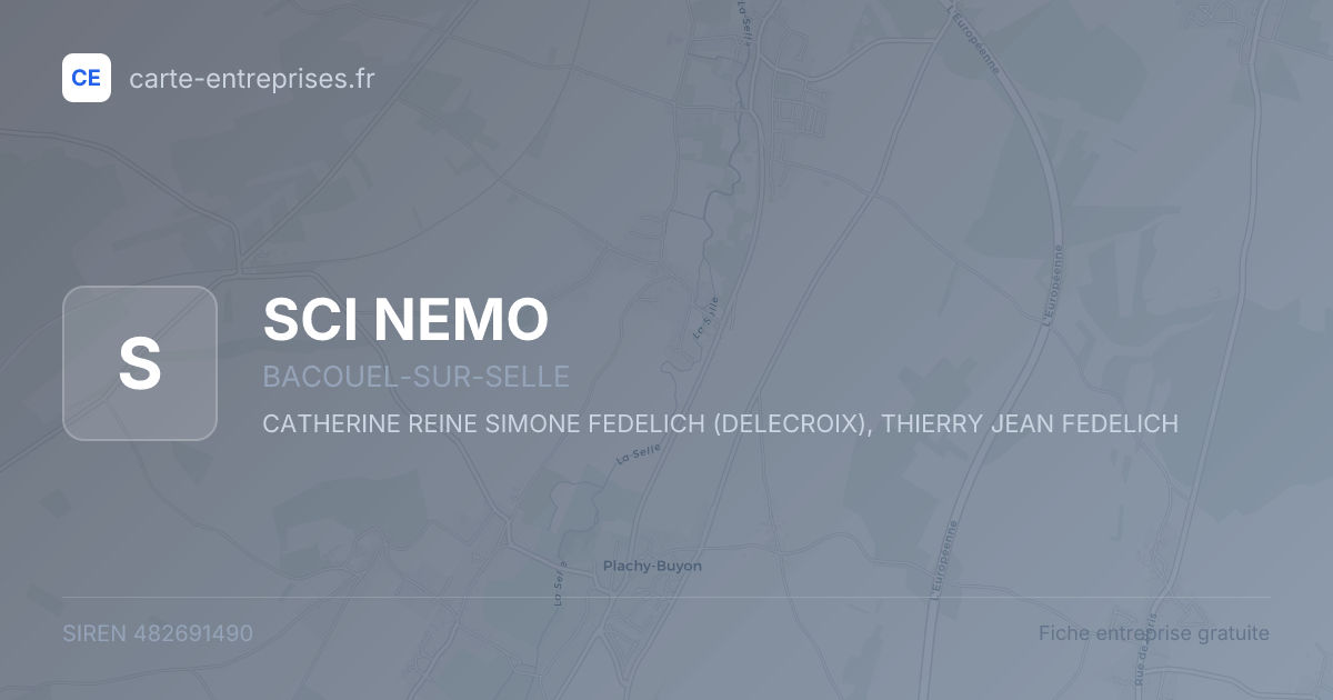 SCI NEMO — 482691490 — fiche entreprise