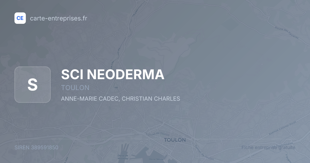 SCI NEODERMA — 389591850 — fiche entreprise