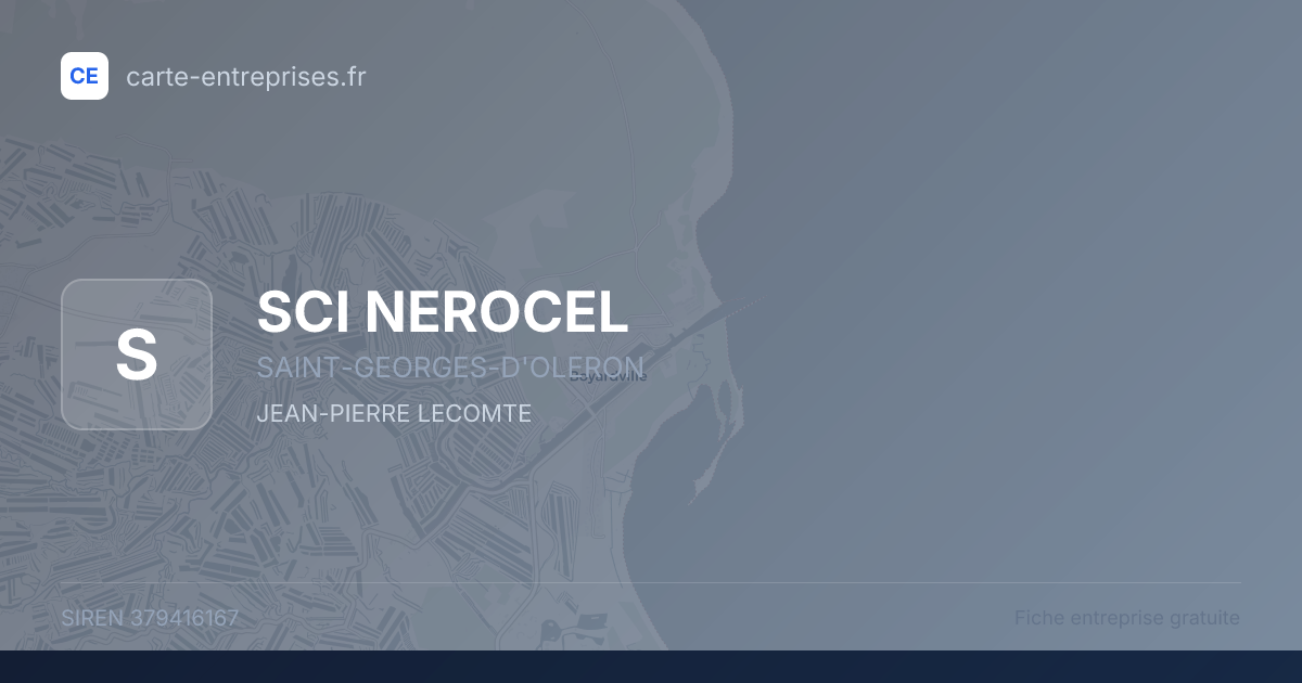 SCI NEROCEL — 379416167 — fiche entreprise