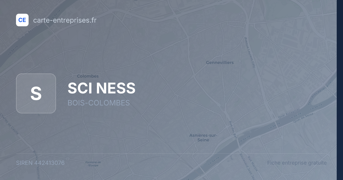 SCI NESS — 442413076 — fiche entreprise