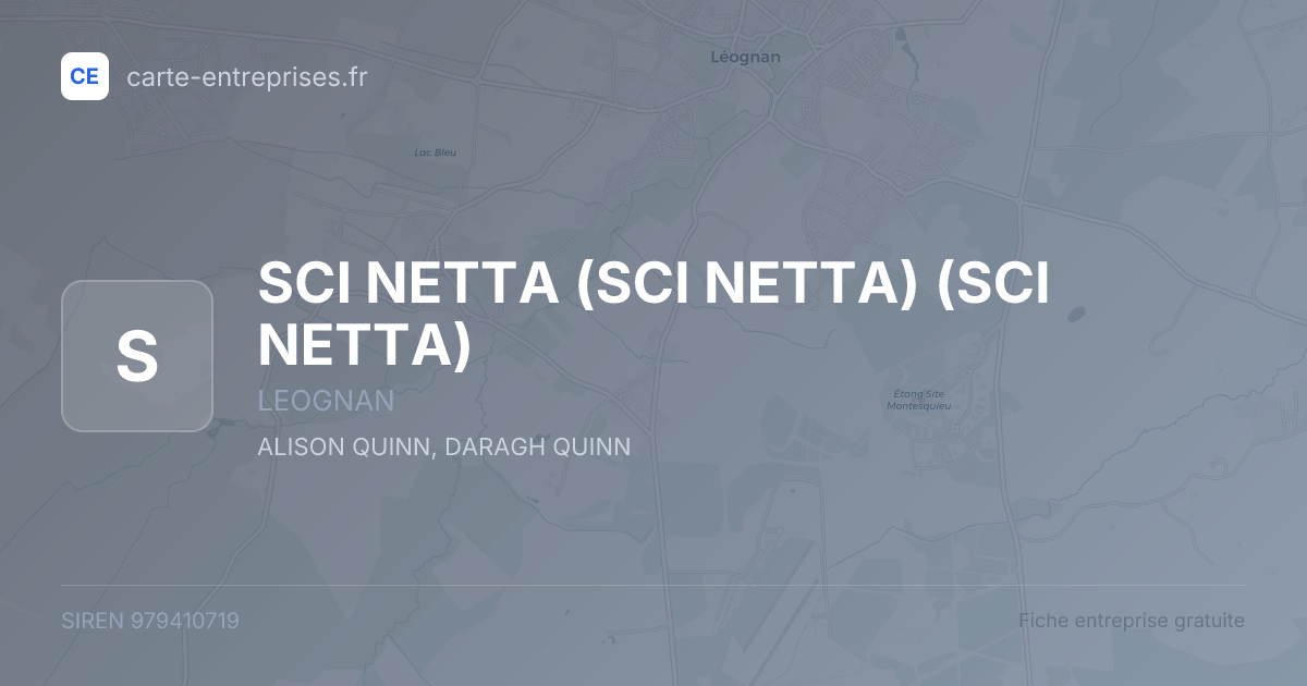 SCI NETTA (SCI NETTA) (SCI NETTA) — 979410719 — fiche entreprise
