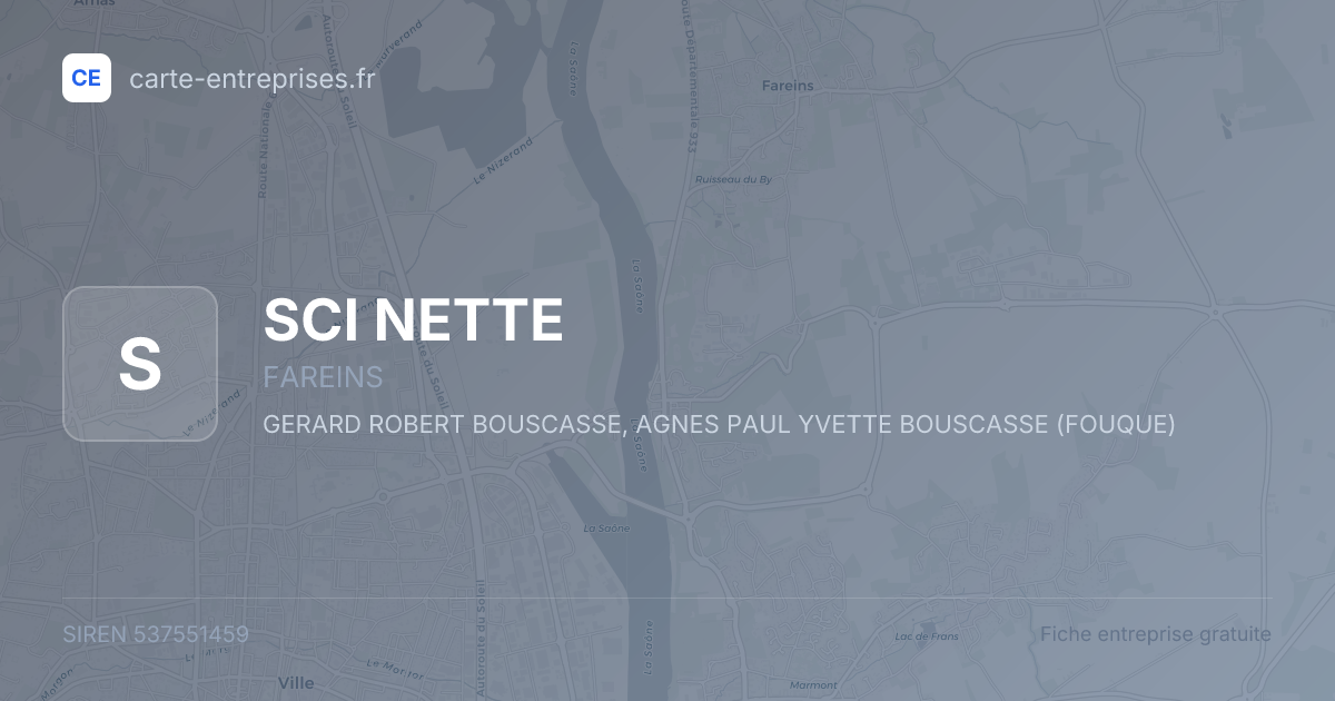SCI NETTE — 537551459 — fiche entreprise
