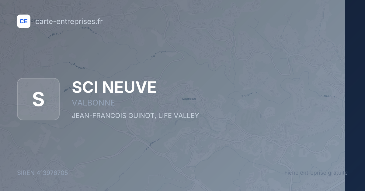 SCI NEUVE — 413976705 — fiche entreprise