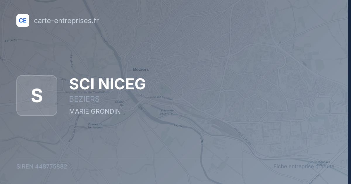 SCI NICEG — 448775882 — fiche entreprise