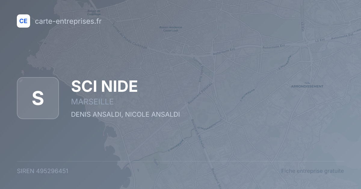 SCI NIDE — 495296451 — fiche entreprise