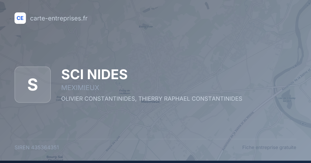 SCI NIDES — 435364351 — fiche entreprise