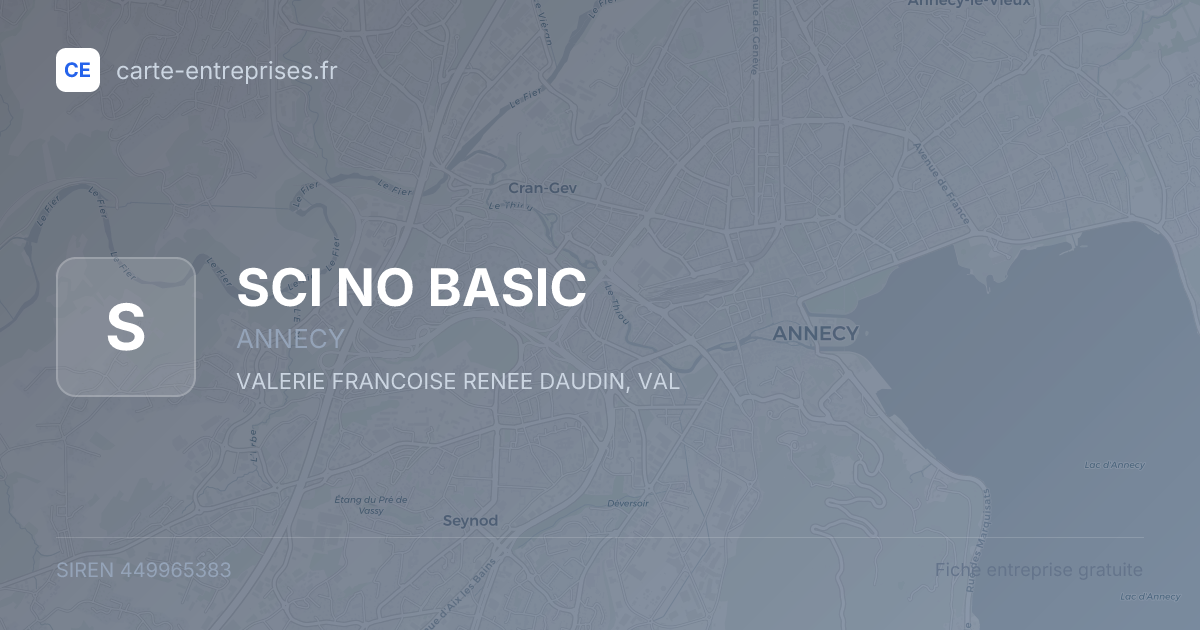 SCI NO BASIC — 449965383 — fiche entreprise