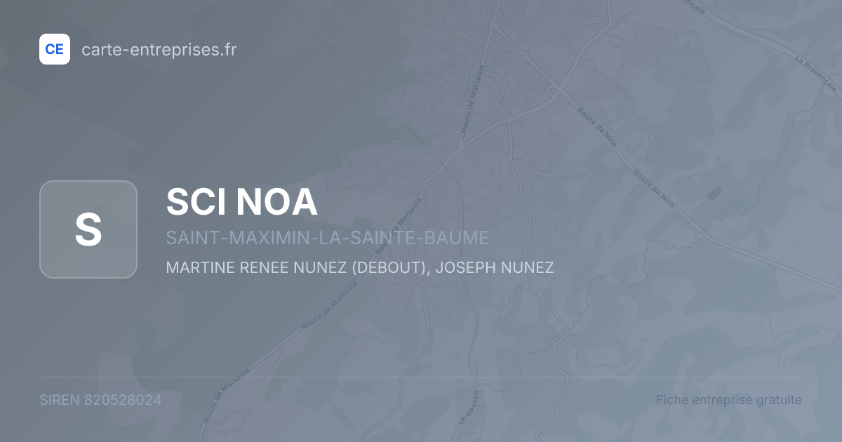 SCI NOA — 820528024 — fiche entreprise