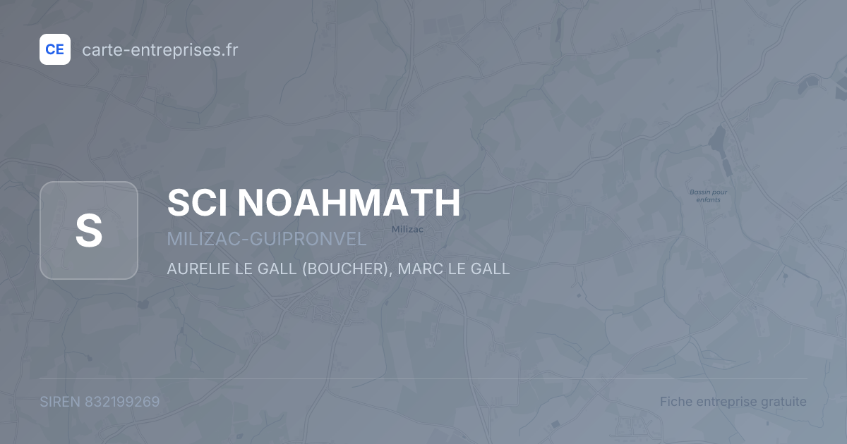 SCI NOAHMATH — 832199269 — fiche entreprise