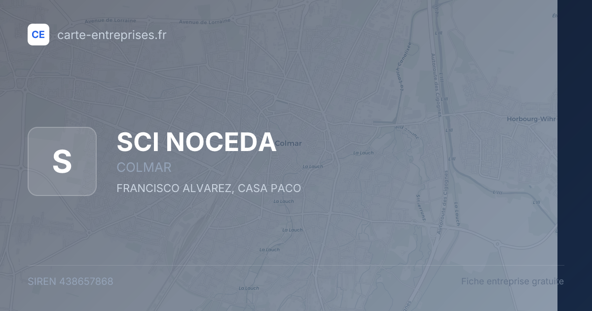 SCI NOCEDA — 438657868 — fiche entreprise