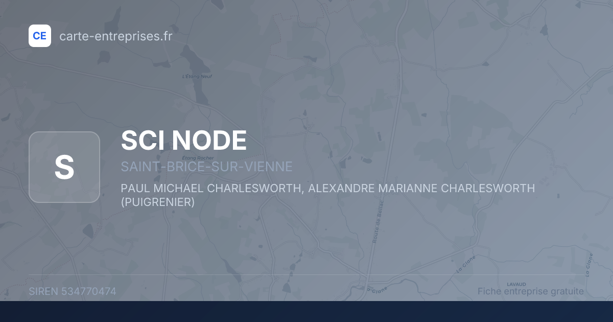 SCI NODE — 534770474 — fiche entreprise