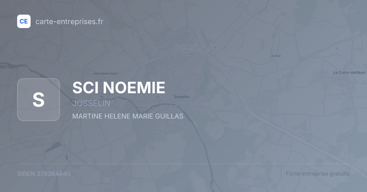 SCI NOEMIE — 378364640 — fiche entreprise