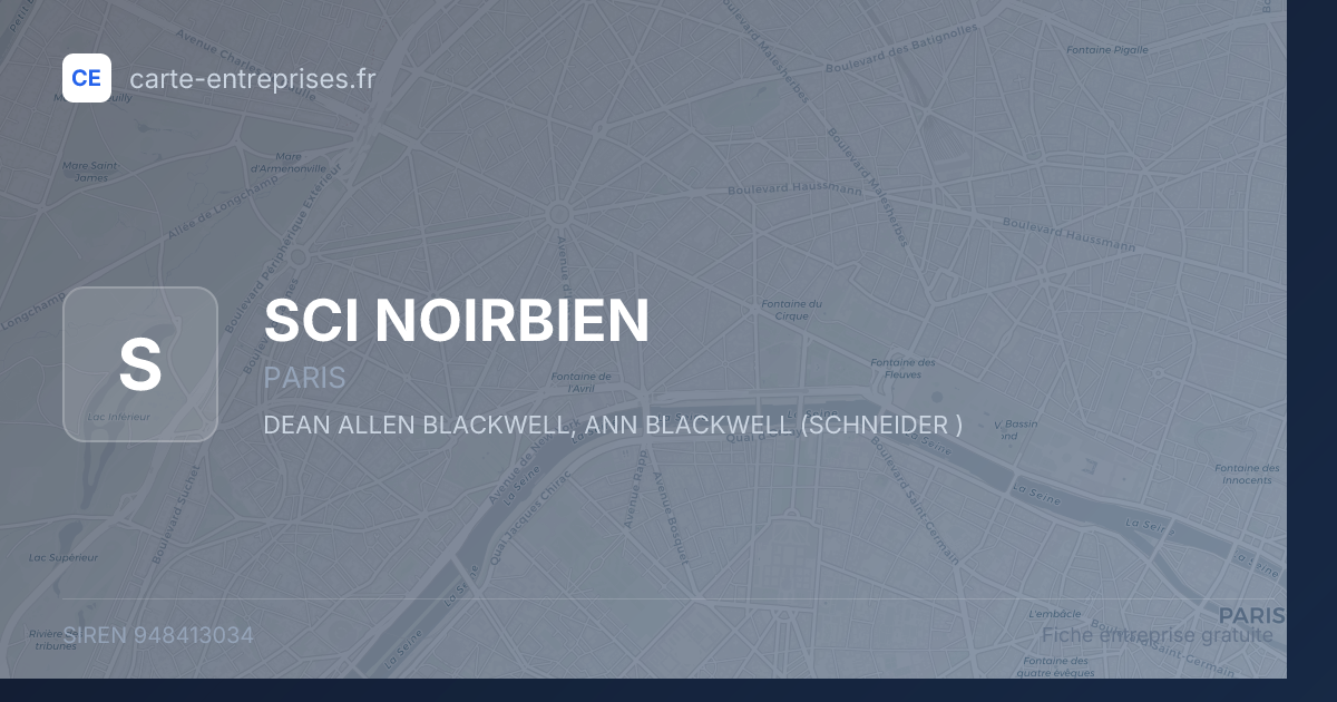 SCI NOIRBIEN — 948413034 — fiche entreprise