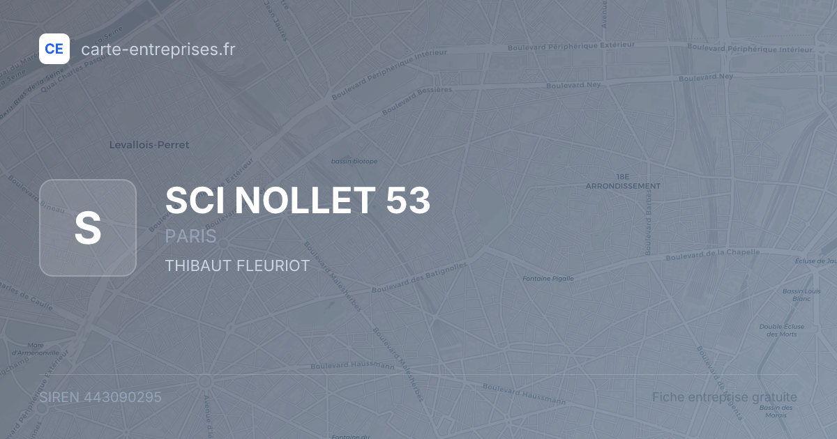 SCI NOLLET 53 — 443090295 — fiche entreprise
