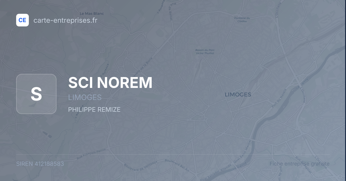 SCI NOREM — 412188583 — fiche entreprise
