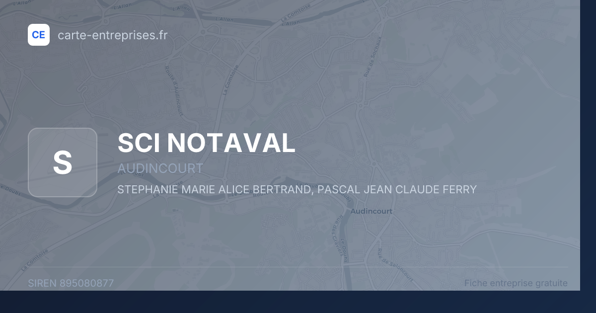 SCI NOTAVAL — 895080877 — fiche entreprise