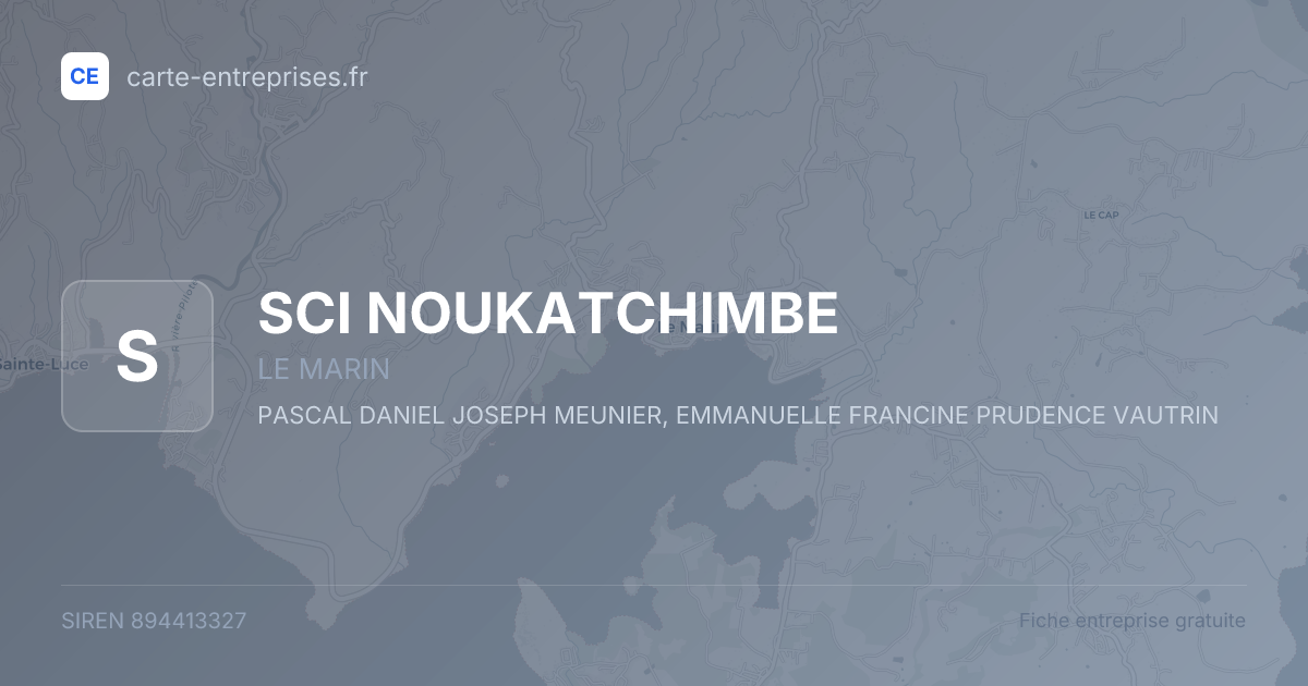 SCI NOUKATCHIMBE — 894413327 — fiche entreprise