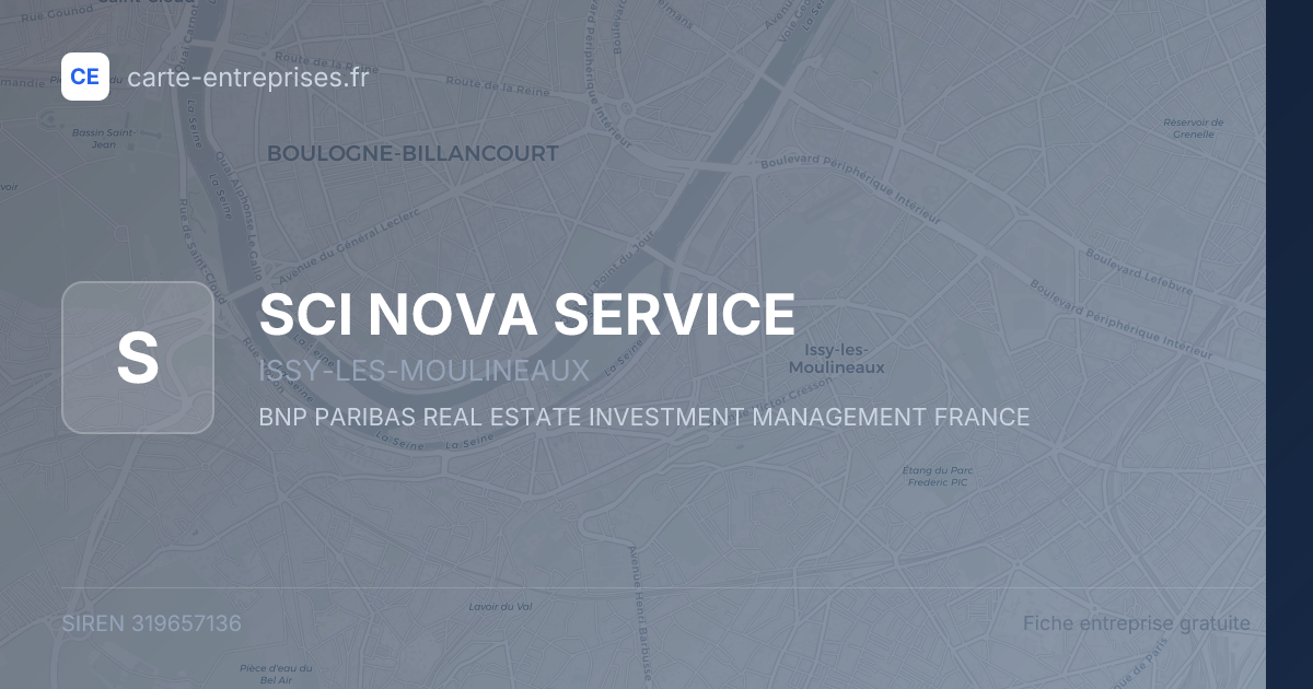 SCI NOVA SERVICE — 319657136 — fiche entreprise