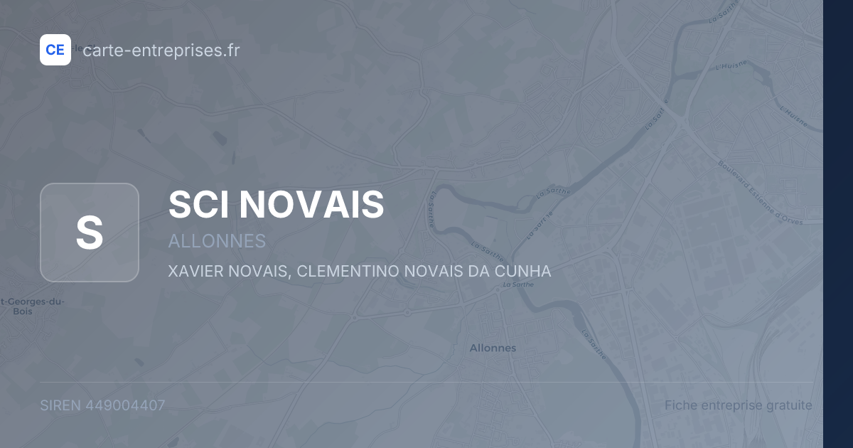 SCI NOVAIS — 449004407 — fiche entreprise