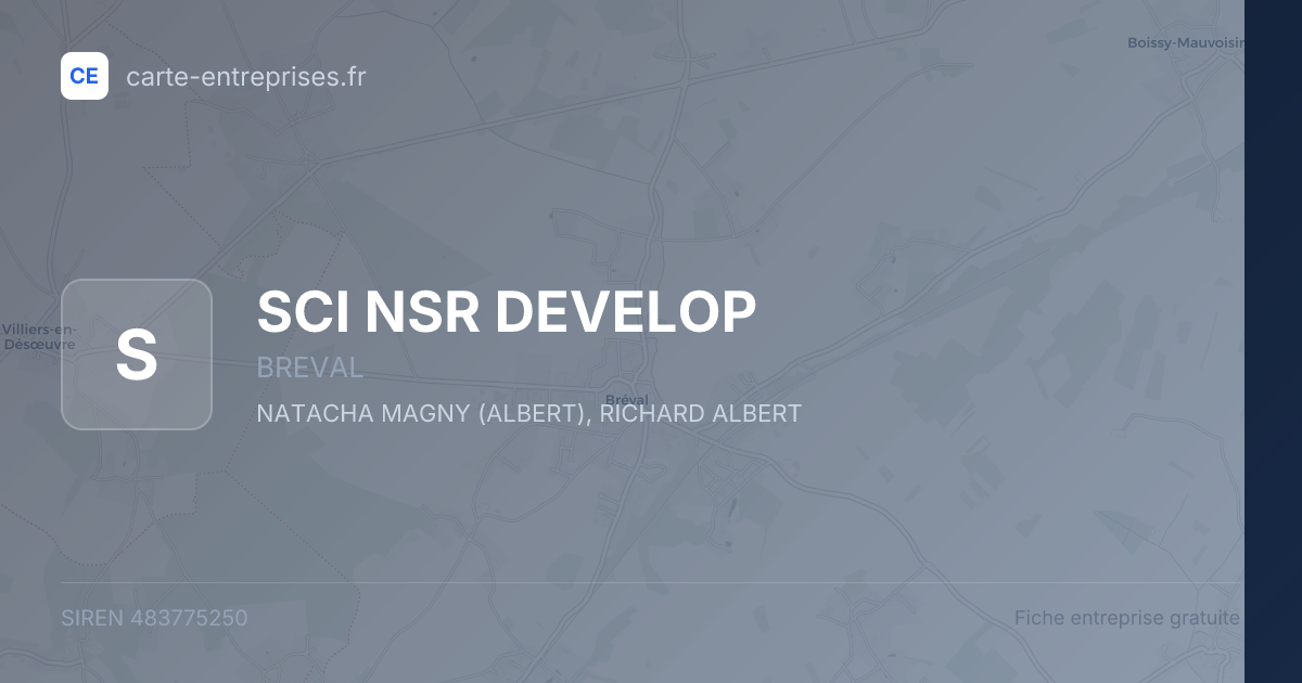 SCI NSR DEVELOP — 483775250 — fiche entreprise