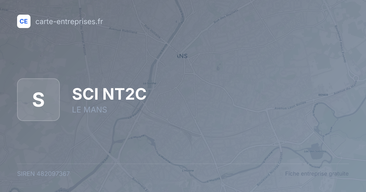 SCI NT2C — 482097367 — fiche entreprise