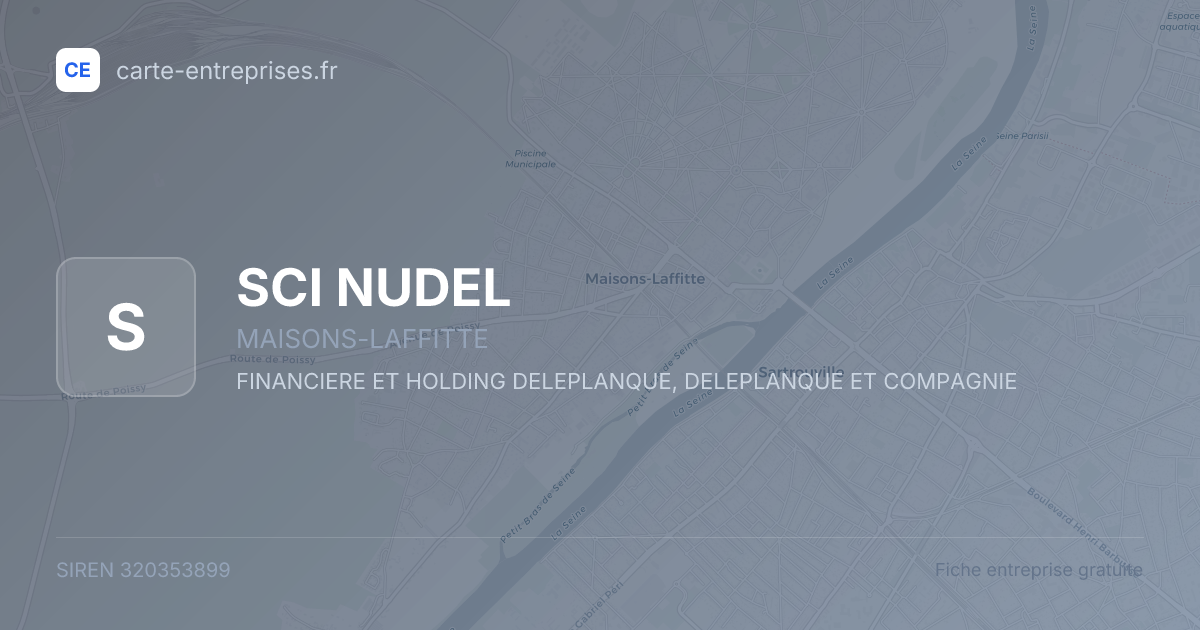 SCI NUDEL — 320353899 — fiche entreprise