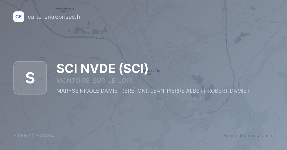 SCI NVDE (SCI) — 901573394 — fiche entreprise