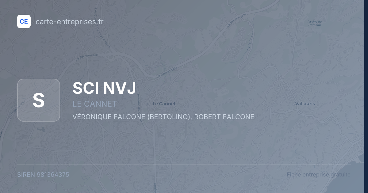 SCI NVJ — 981364375 — fiche entreprise