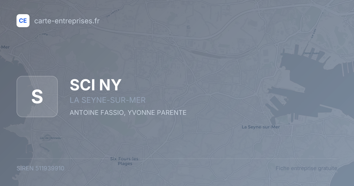 SCI NY — 511939910 — fiche entreprise