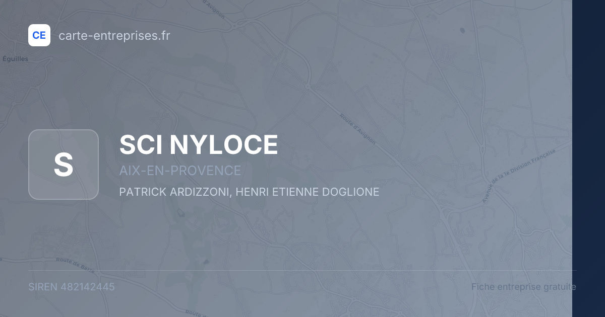 SCI NYLOCE — 482142445 — fiche entreprise