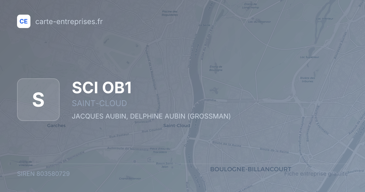 SCI OB1 — 803580729 — fiche entreprise