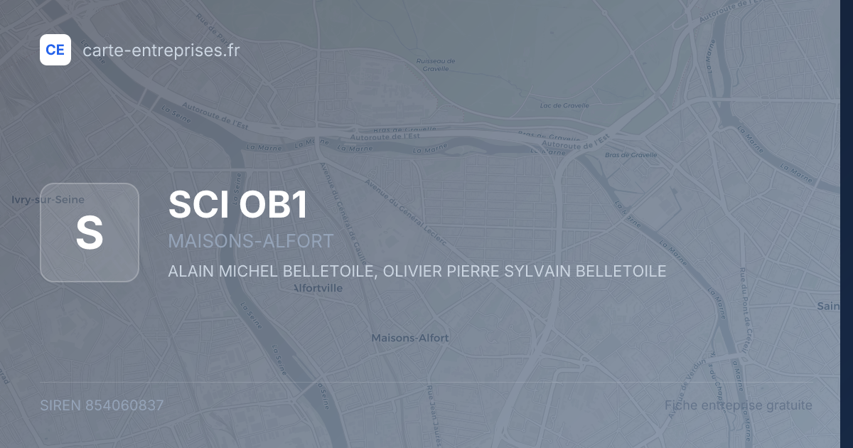 SCI OB1 — 854060837 — fiche entreprise
