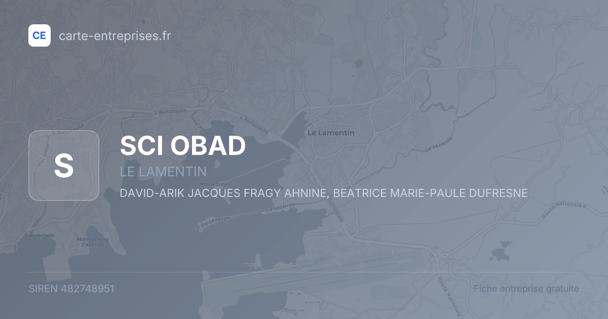 SCI OBAD — 482748951 — fiche entreprise