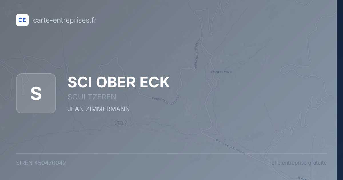 SCI OBER ECK — 450470042 — fiche entreprise