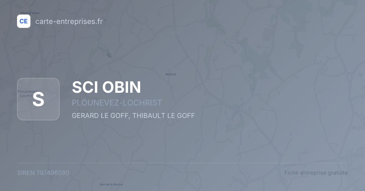 SCI OBIN — 797496080 — fiche entreprise